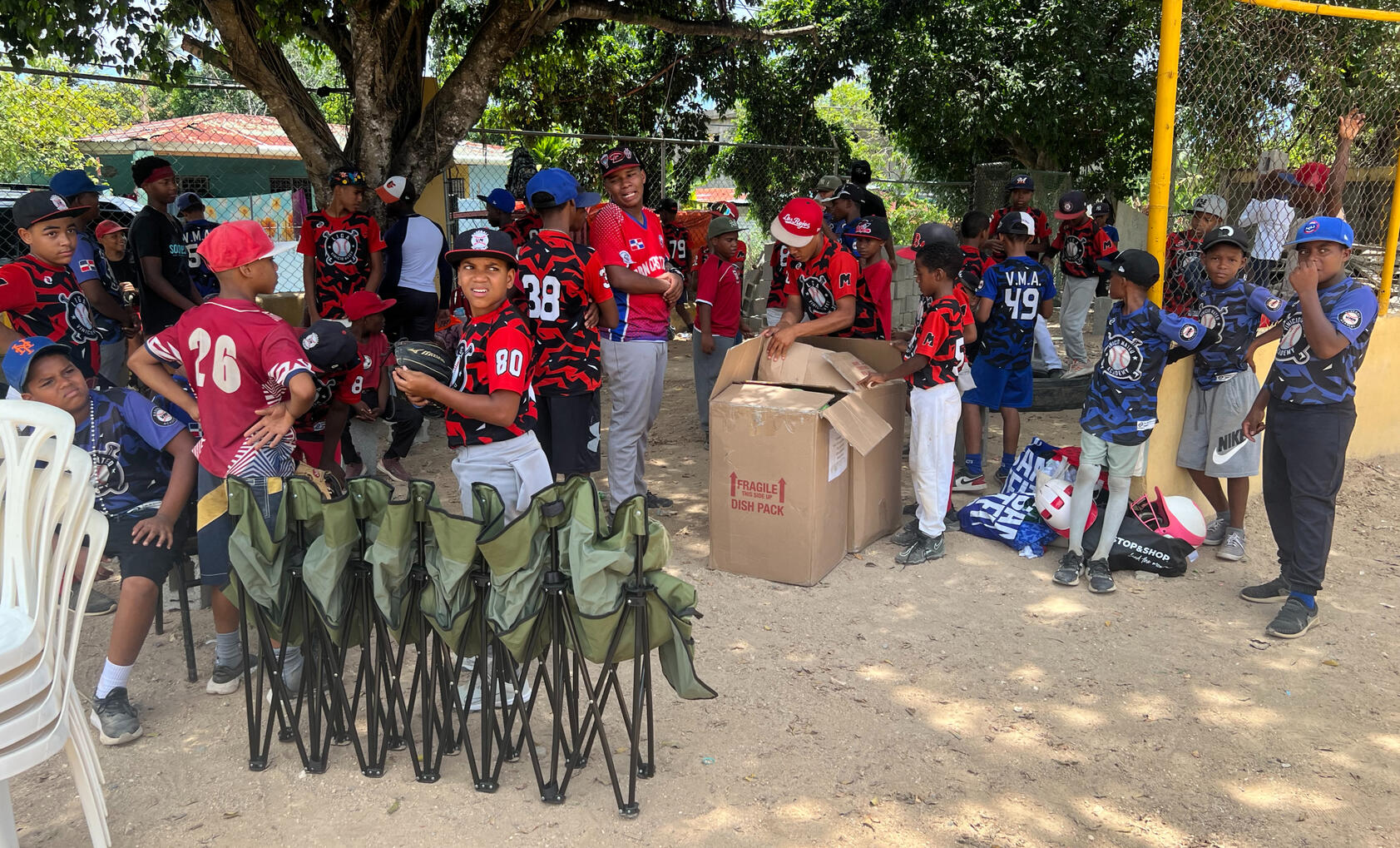 Youth Baseball Program - Unpacking
